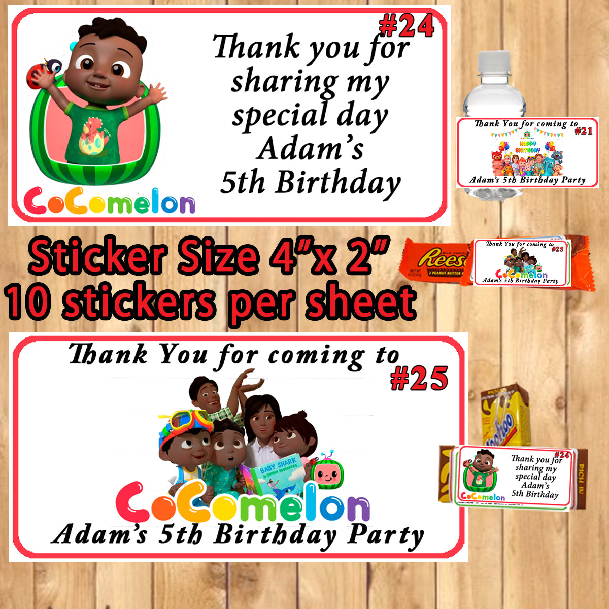 Personalized Cocomelon Birthday Party Activity Book