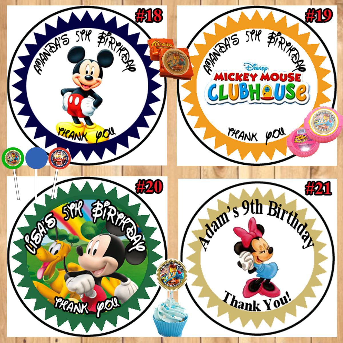 Sticker personalized Minnie Mouse, Disney