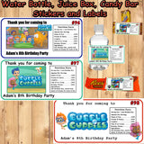 Bubble Guppies Birthday Favor Stickers Address Labels Candy Stickers Water Bottle Labels Personalized