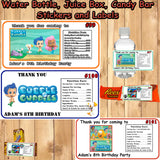 Bubble Guppies Birthday Favor Stickers Address Labels Candy Stickers Water Bottle Labels Personalized