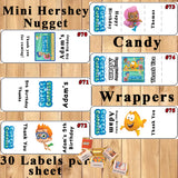 Bubble Guppies Birthday Favor Stickers Address Labels Candy Stickers Water Bottle Labels Personalized