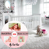 Baby Keepsake Personalized CD or DVD Custom Made Baby Photo printed on front of Disk NOT a Label