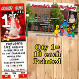 Baby 1st Birthday Invitations Printed 10 ea with Env Personalized Custom Made