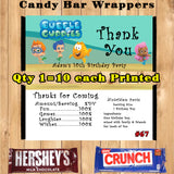 Bubble Guppies Printed Birthday Candy Bar Wrappers 10 ea Personalized Custom Made