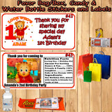 Daniel Tiger Birthday Round Stickers Printed 1 Sheet Cup Cake Toppers Favor Stickers Address Labels Water Bottle Labels Personalized Custom Made