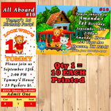 Daniel Tiger Printed Birthday Invitations 10 ea with Env Personalized Custom Made
