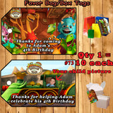 Dinosaur Train Birthday Favor Thank You Gift Tags 10 ea Personalized Custom Made
