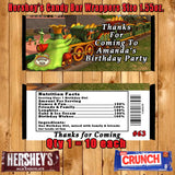 Dinosaur Train Printed Birthday Candy Bar Wrappers 10 ea Personalized Custom Made