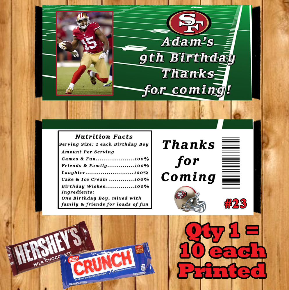 Indianapolis Colts Custom Candy Bar Wrappers – Sports Invites
