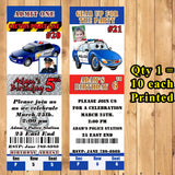 Police Birthday Invitations Printed 10 ea with Env Personalized Custom Made