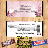 Retirement Party Favor Printed Candy Bar Wrappers 10 ea Personalized Custom Made