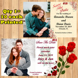 Wedding Save The Date Photo Card 10 each Printed Personalized with Envelopes Custom Made