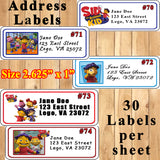 Sid The Science Kid Printed Birthday Stickers Water Bottle Address Hershey Nugget Wraps Favor Labels Personalized Custom Made