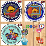 Sid The Science Kid Birthday Round Stickers Printed 1 Sheet Cup Cake Toppers Favor Stickers Personalized Custom Made