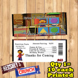 Sid The Science Kid Printed Birthday Candy Bar Wrappers 10 ea or Bookmarks 10 ea Personalized Custom Made