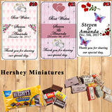 Bridal Shower or Wedding Printed Hershey Miniature and Nugget Wraps Labels Personalized Custom Made