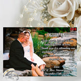 Wedding Photo Thank You Card 10 each Printed Personalized with Envelopes Custom Made