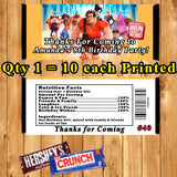 Ralph Breaks The Internet Printed Birthday Candy Bar Wrappers 10 ea Personalized Custom Made